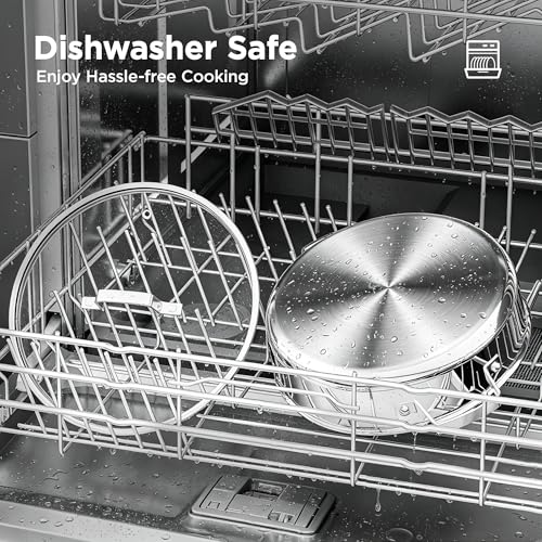 Cooker King 5Qt Stainless Steel Sauté Pan with Lid - Silver Braiser & Chicken Fryer