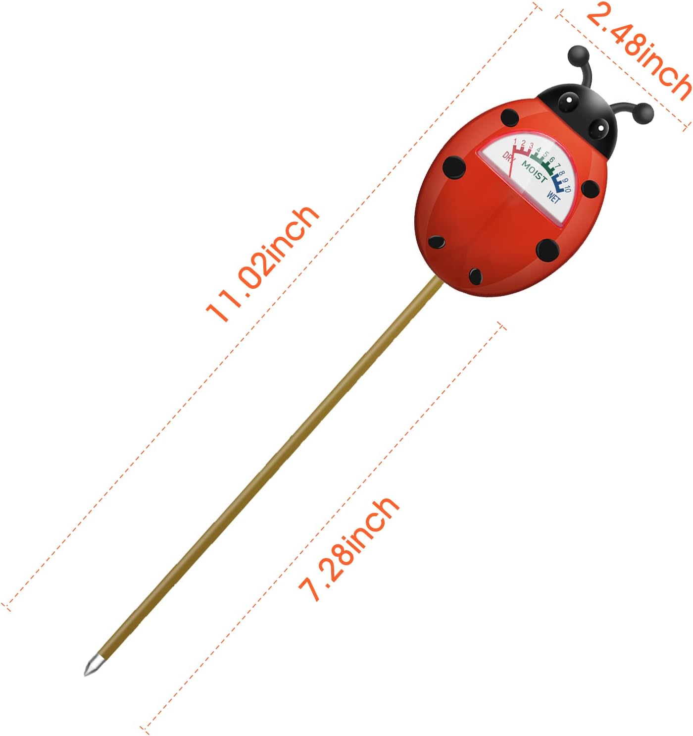 UNIWA Soil Moisture Meter - Accurate Hygrometer Sensor for Indoor & Outdoor Plants | 2-Pack