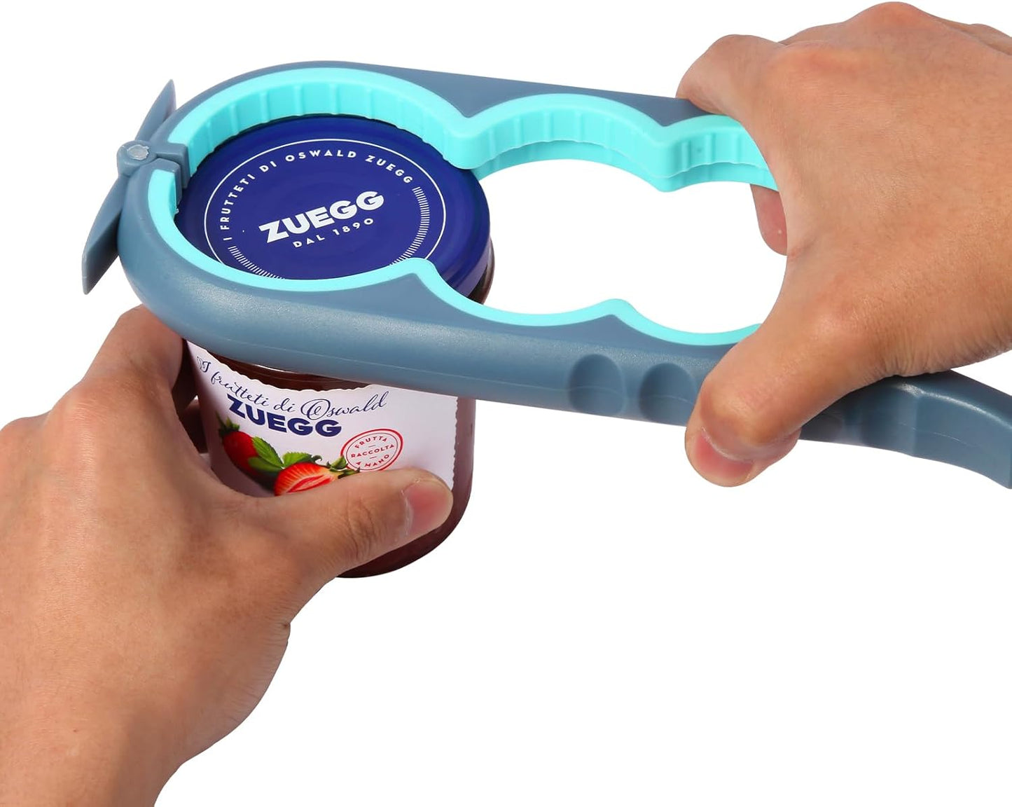 Skiennix Jar Opener - Easy Grip Tool for Seniors & Arthritis Relief | Blue & Grey Color
