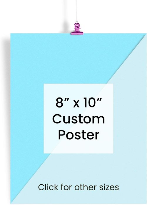 EzPosterPrints - Custom Poster Print - Upload Your Image for Personalized Decor - 8 X 10 Inches