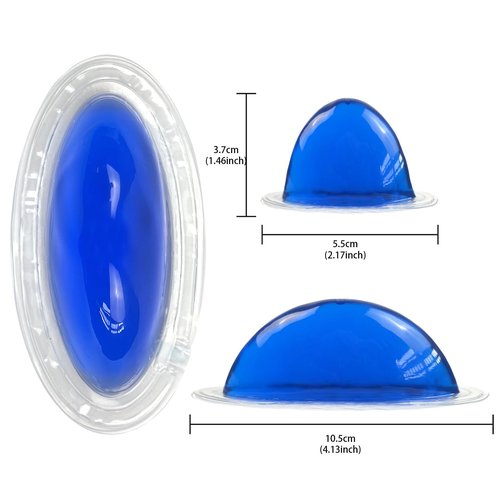 CoolBloom Hemorrhoid Ice Pack (2 Packs) - TPU Ultra-Soft Reusable Gel Pad | Fast Pain & Swelling Relief | Perineal Cold Therapy for Postpartum/Surgery (Women & Men)