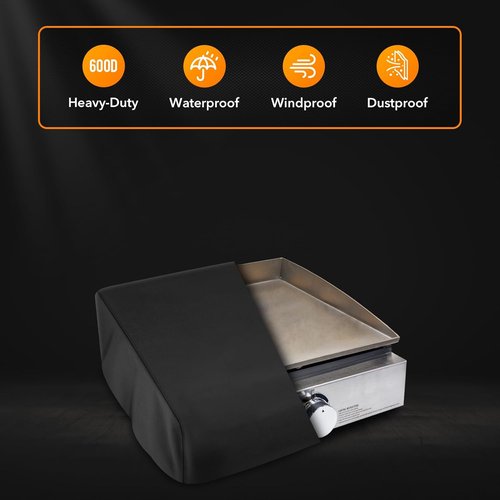 Blackstone Heavy Duty Grill Griddle Cover - Waterproof 600D Polyester for 17-Inch Griddle