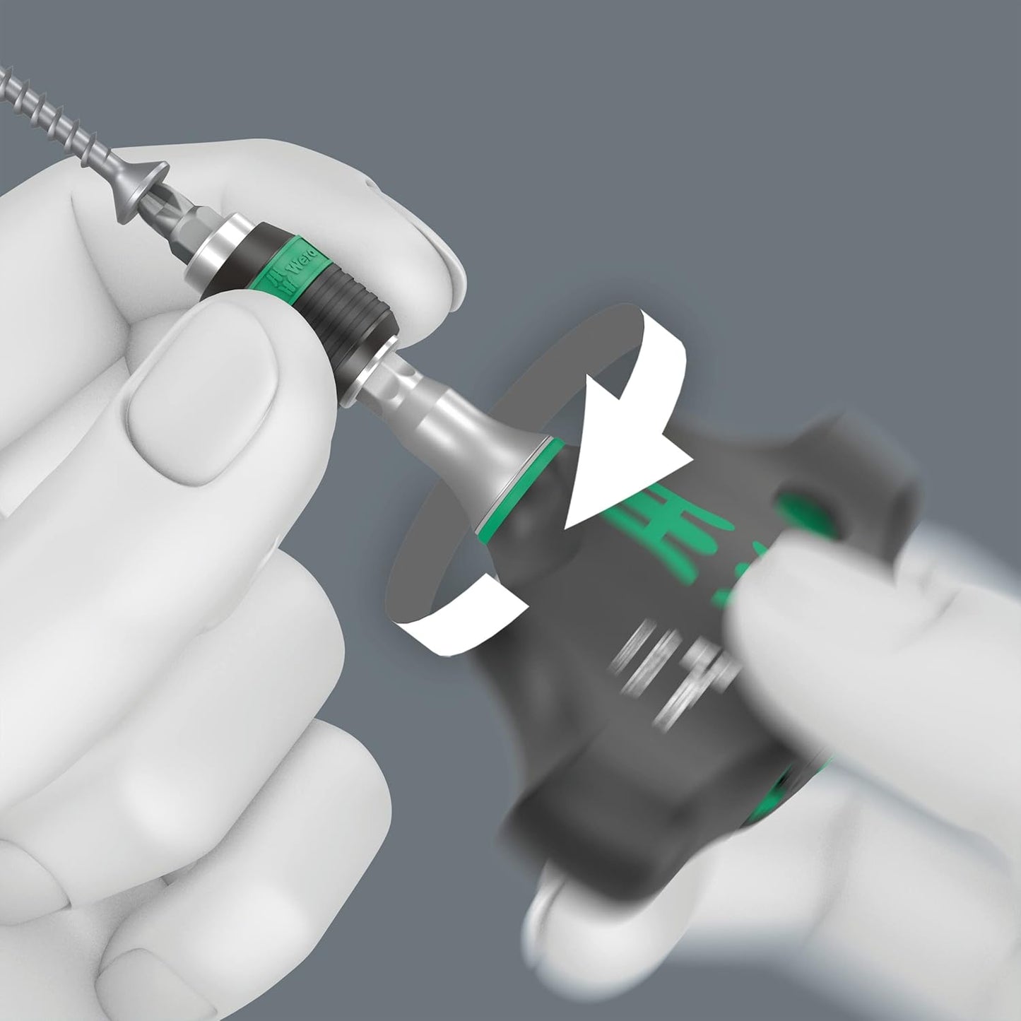 Wera 416 RA T-Handle Screwdriver - Bitholding with Ratchet Function & Quick-Release Chuck | 1/4" Size, 45 mm Length