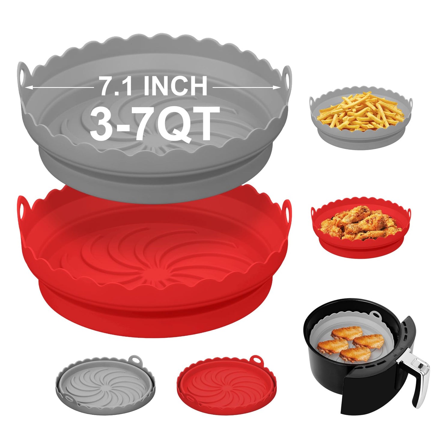 Air Fryer Silicone Liners for Ninja AF101 Air Fryer