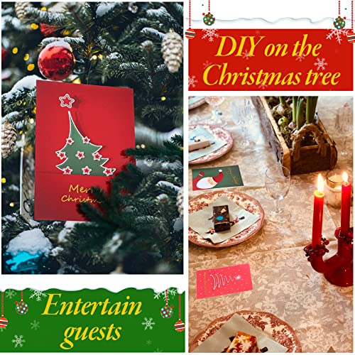 Crtiin 240-Piece Christmas Cards with Envelopes & Stickers, Classic Edition