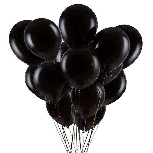 Black Balloons for Halloween Decoration 12inch 100pcs Black Latex Balloons for Brthday Party Decoration