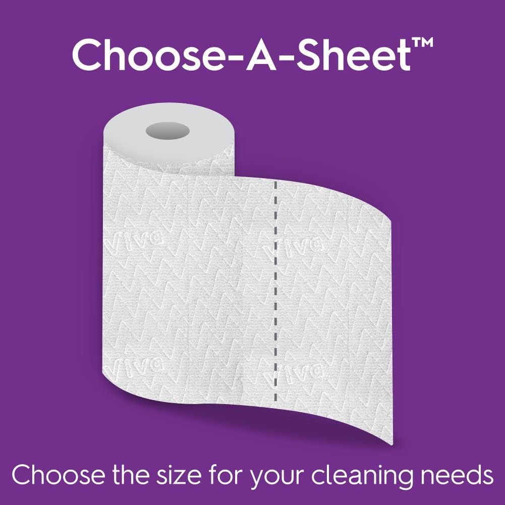 Viva Signature Cloth Paper Towels - Choose-A-Sheet, 6 Big Rolls (78 Sheets Each) | 6 Count Pack