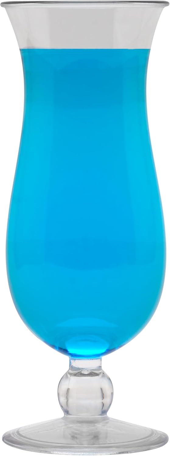 G.E.T. HUR-1-CL Carefree Shatterproof Cocktail/Hurricanes Glasses, 15 oz set of 12.