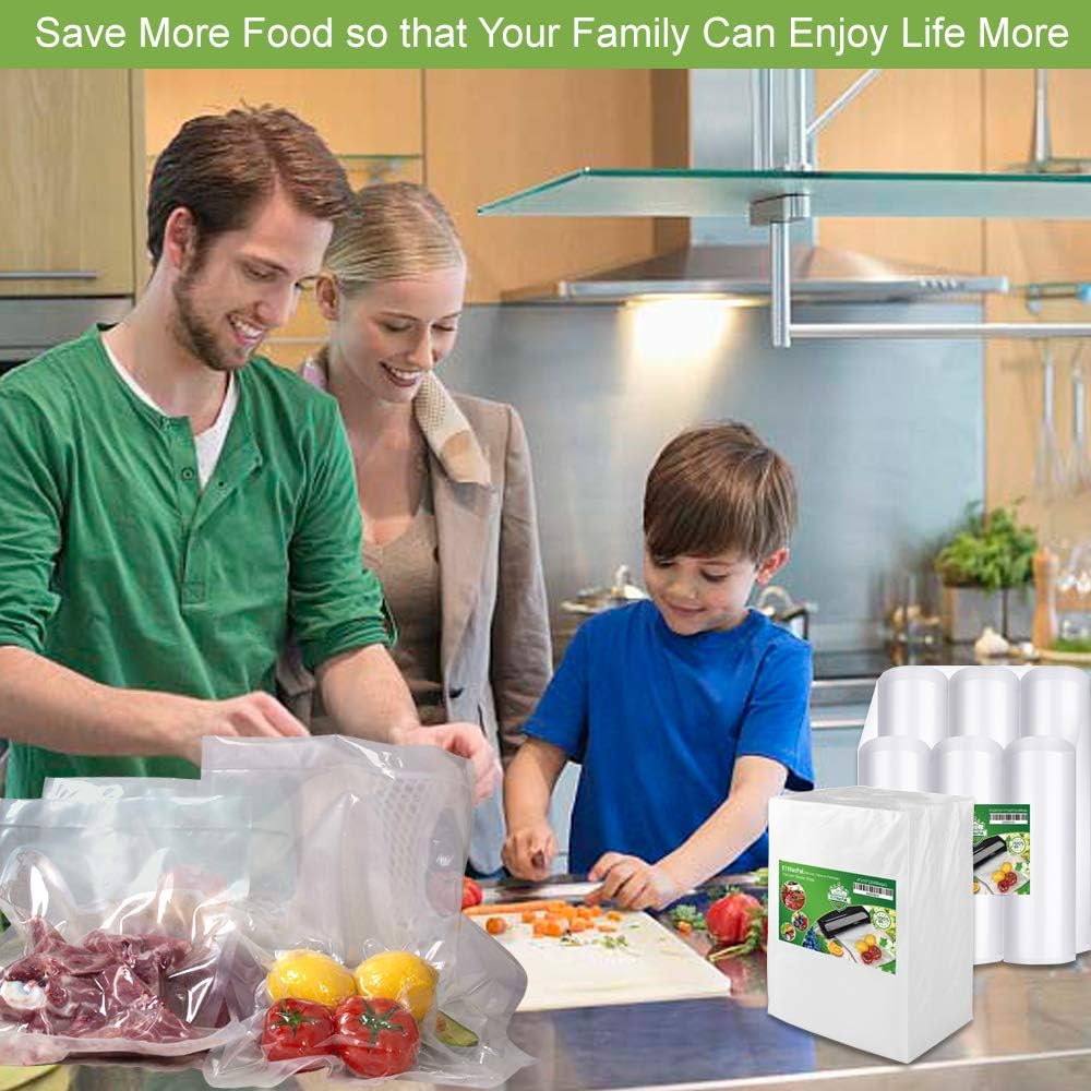 Regine Switzerland Vacuum Sealer Bags - Heavy Duty BPA-Free Rolls | 6 Pack (3 Rolls 8"x20', 3 Rolls 11"x20')