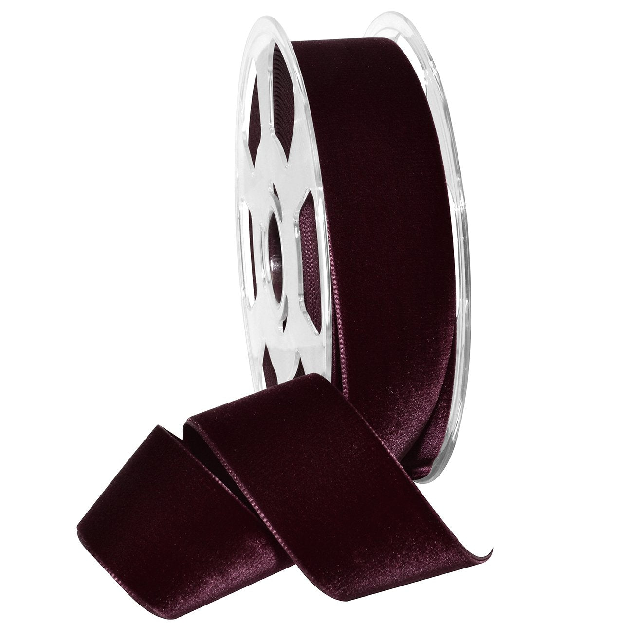 Navy Nylvalour Velvet Ribbon - 5/8 Inch x 11 Yards - Morex Crafting Supplies