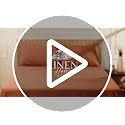 Linen Home 100% Cotton Percale King Size Fitted Sheet only, White