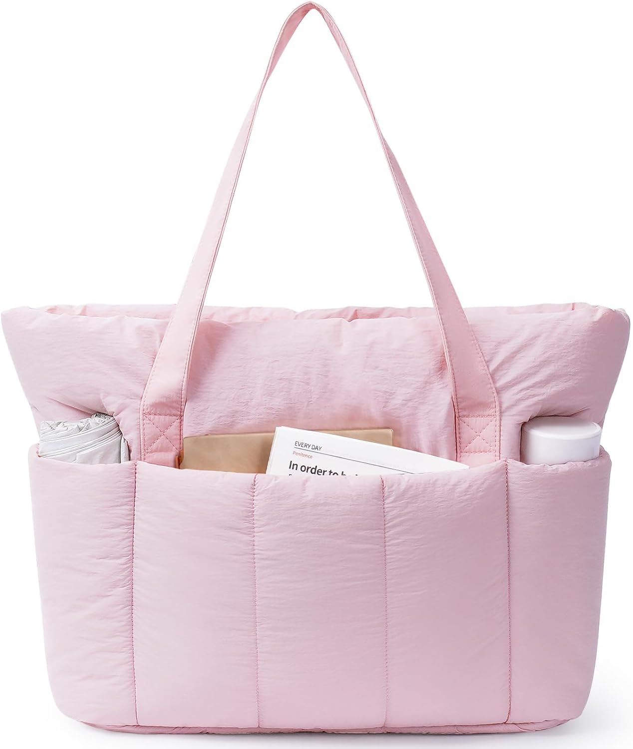 Narwey Puffer Tote Bag - Stylish Work Tote with Laptop Compartment | Perfect for Travel & Everyday Use