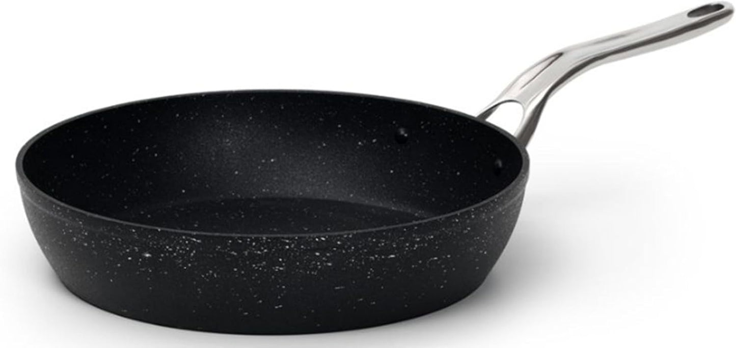 Starfrit The Rock Non-Stick Fry Pan - Durable 30 cm (12") Forged Aluminum - Oven Safe & Easy to Clean - Black