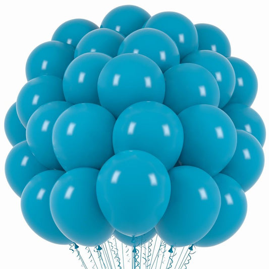 Voircoloria Peacock Blue Balloons, 66pack 12inch Teal Blue Latex Party Balloons for Wedding, Birthday, Graduation, Bridal Shower, Baby Shower, Gender Reveal, Anniversary Party Decorations
