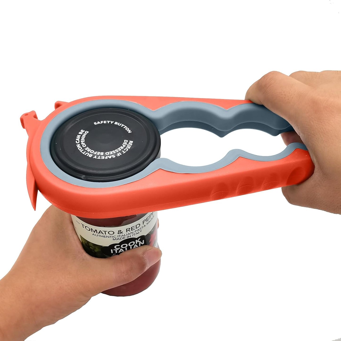 Otstar Jar Opener | Easy Grip Bottle & Can Opener for Seniors with Arthritis - Orange