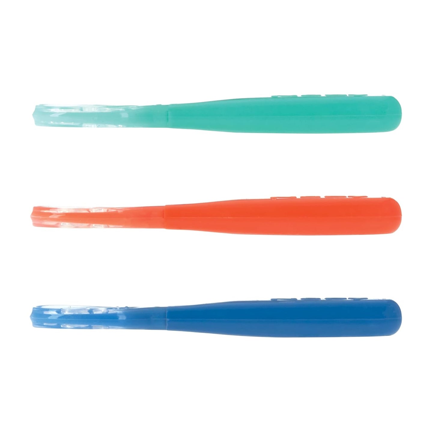 Nuby Baby's First Spoons Set - 3-Pack Feeding Utensils for Babies 6+ Months | Safe & Easy to Use