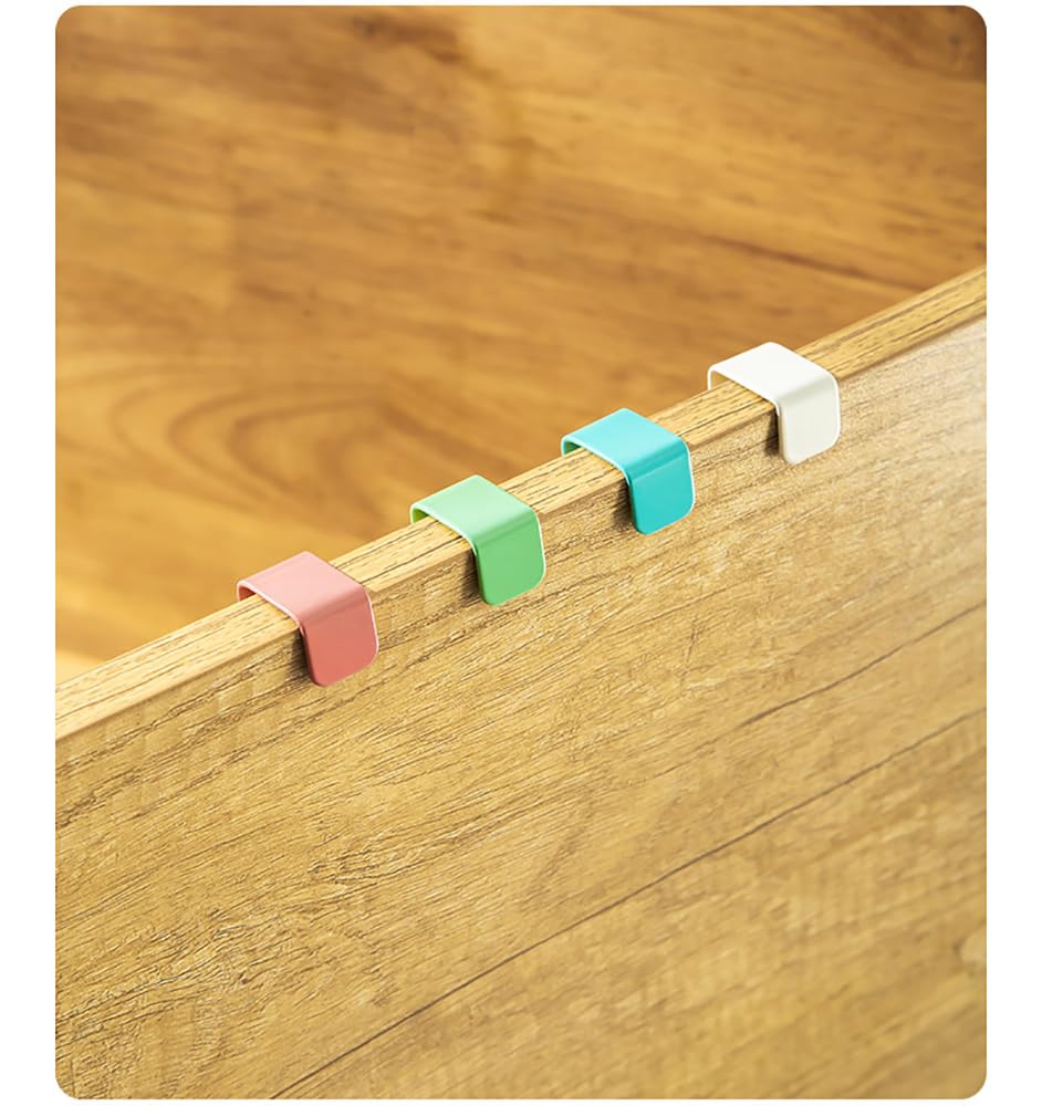 eywlwaar Over The Cabinet Door Hooks Door Hanger 4Pack Single Hook（Thickness Over 0.8Inch is Not Suitable）