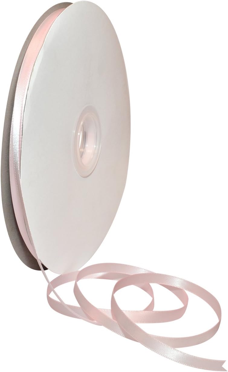 Rosy Mauve Double Face Satin Ribbon 3/8" x 100 YD - Perfect for Gift Wrapping, Crafts & Weddings