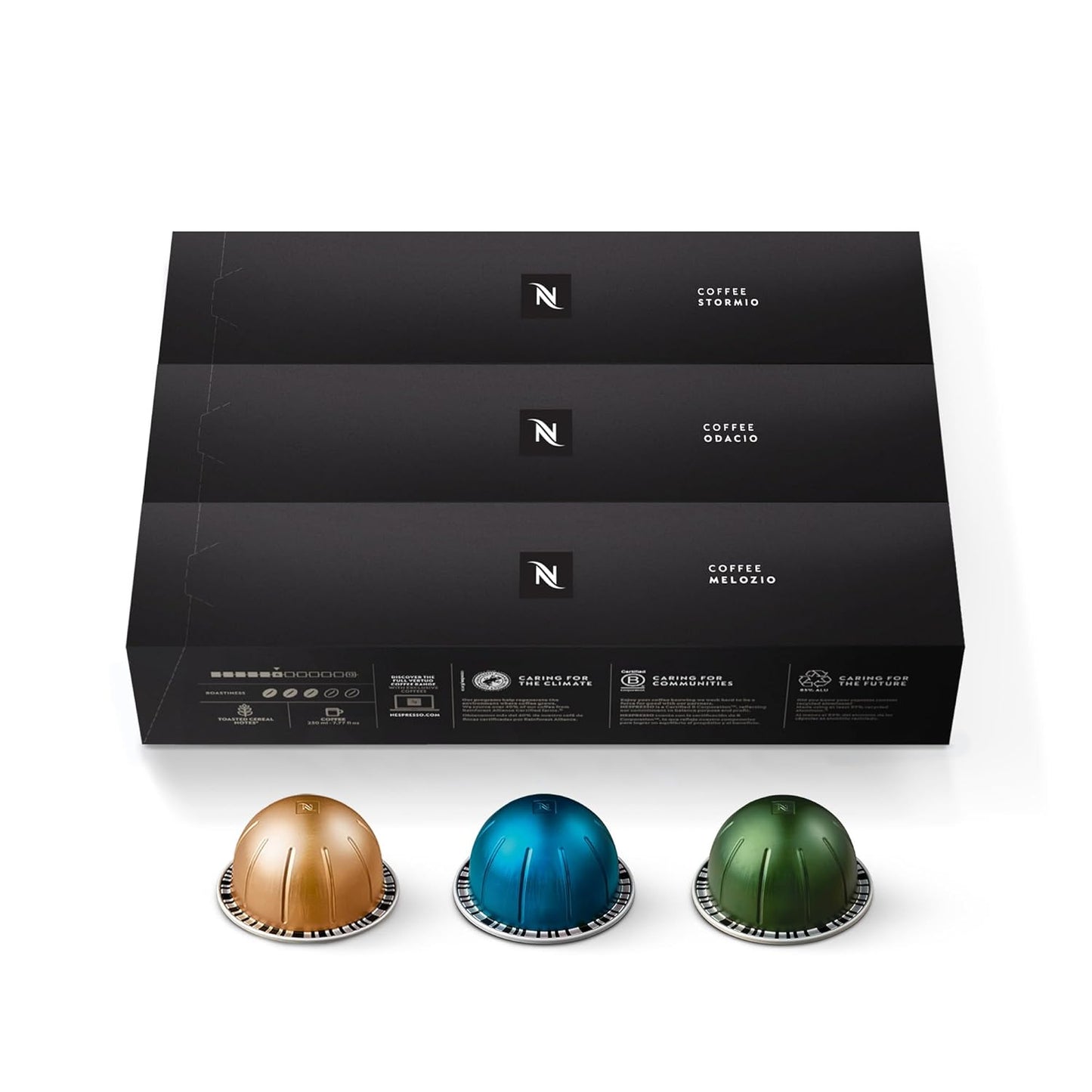 Nespresso Capsules Vertuo - Variety Pack of Medium & Dark Roast Coffee Pods | 30 Count, Brews 7.8 oz