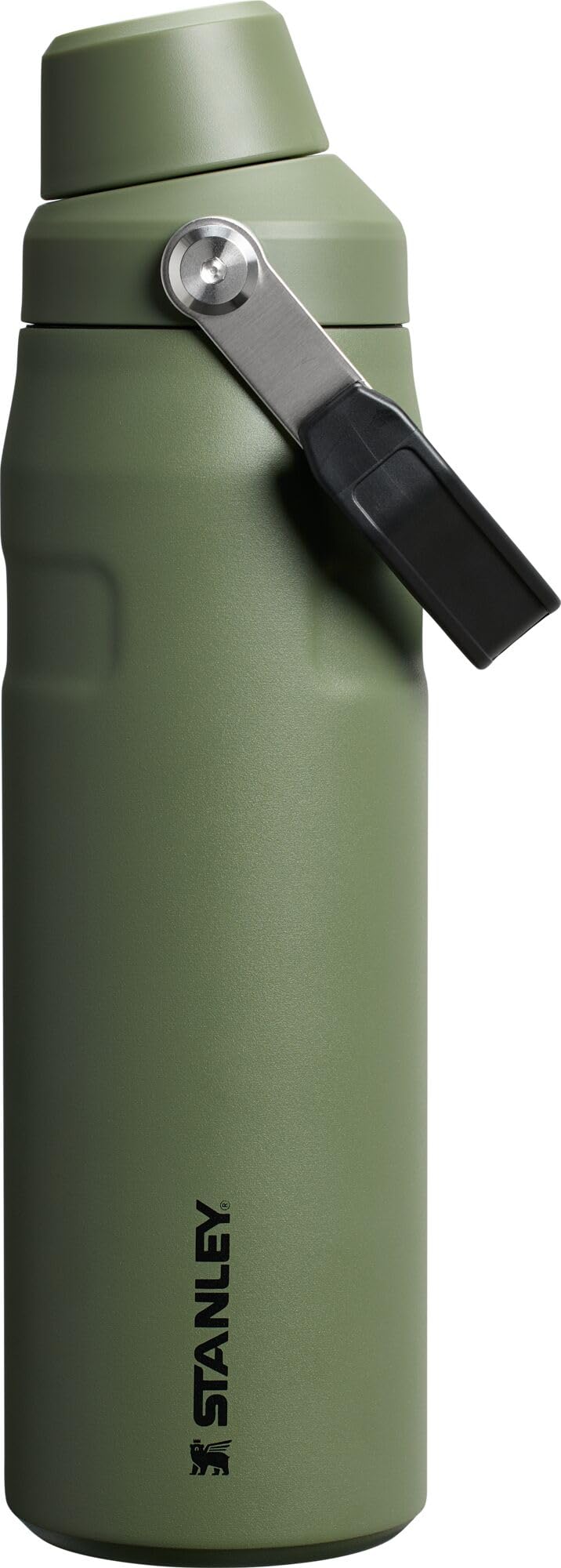 Stanley IceFlow Fast Flow Water Bottle 24 oz | Angled Spout Lid | Lightweight and Leakproof for Travel and Sports | Insulated Stainless Steel | BPA-Free | Dried Pine VRT