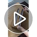 18 Inch Bamboo Foil & Wrap Dispenser with Cutter - Kitchen Organizer