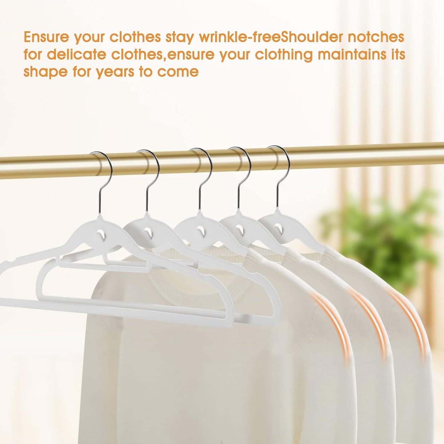 Velvet Slim Non-Slip Hangers by [Brand Name] - 20 Pack Space-Saving Design with 360° Swivel Hook