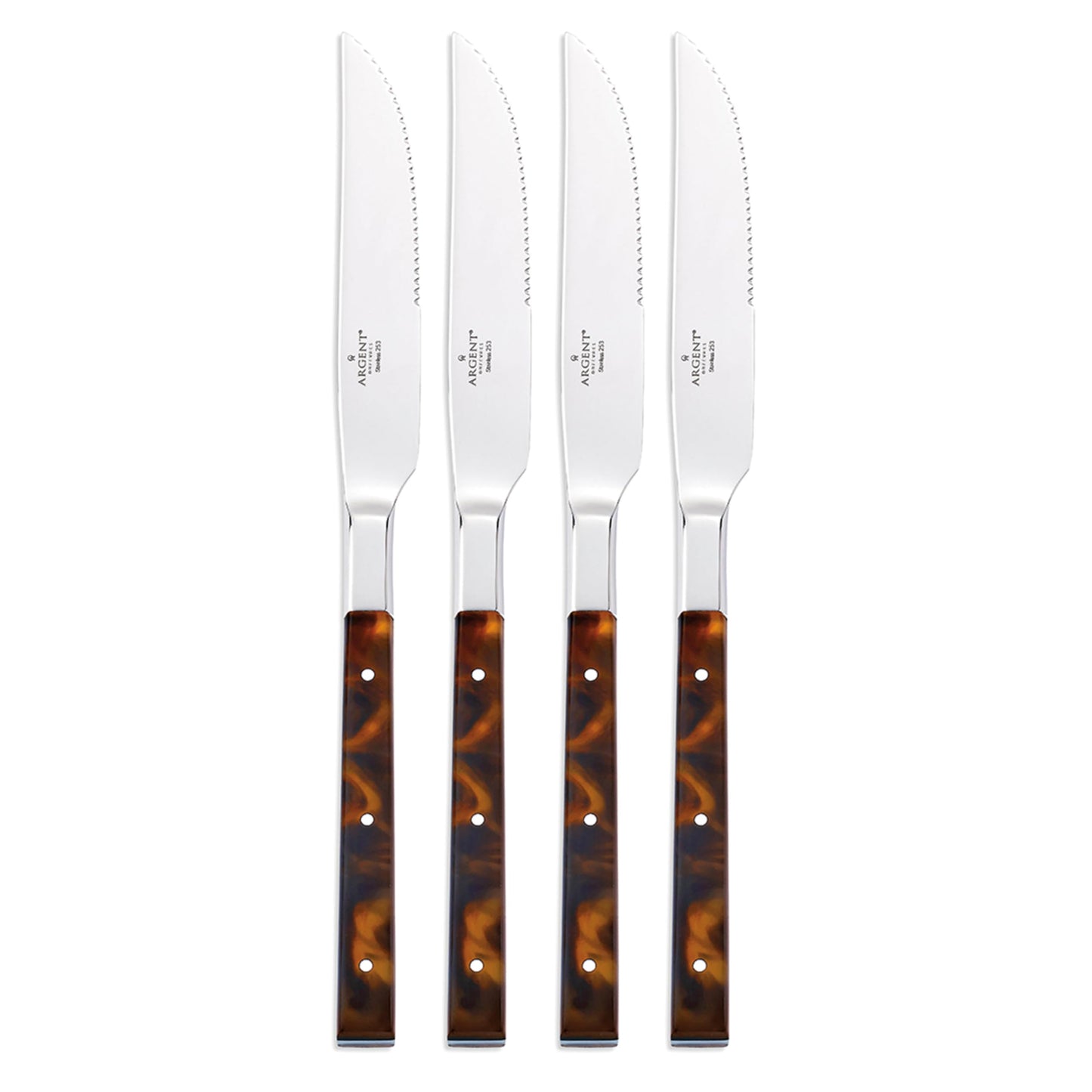 Hampton Forge St. Laurent, 4 Pieces, Brown/Silver