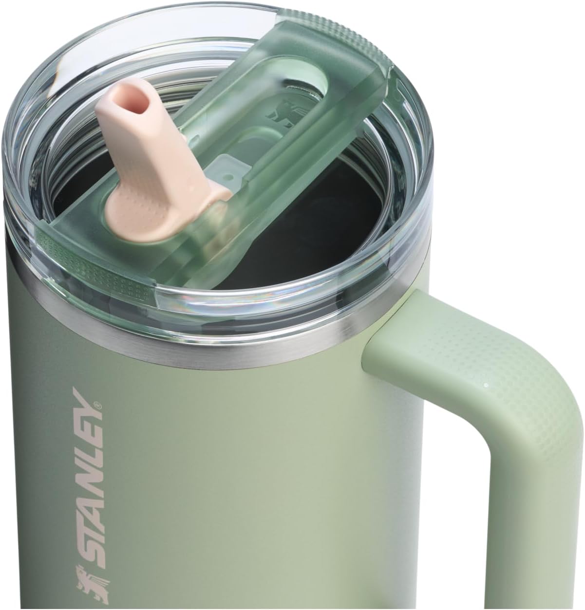 STANLEY Quencher ProTour 40 oz Tumbler - Leakproof Lid, Built-In Straw & Handle | Insulated Stainless Steel | BPA-Free | Lichen