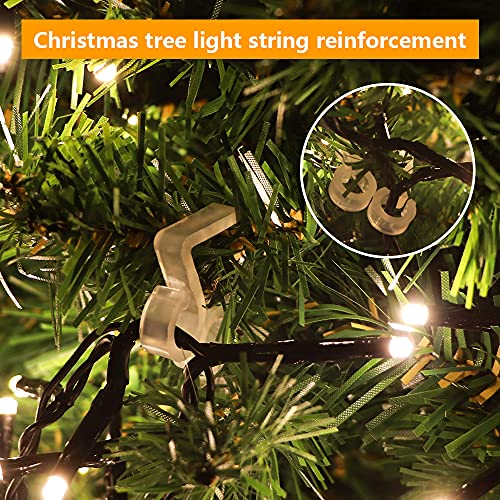 Vikdio 30-Pack Gutter Hooks for Outdoor Lights, White – No-Scratch Clip-On Light Clips