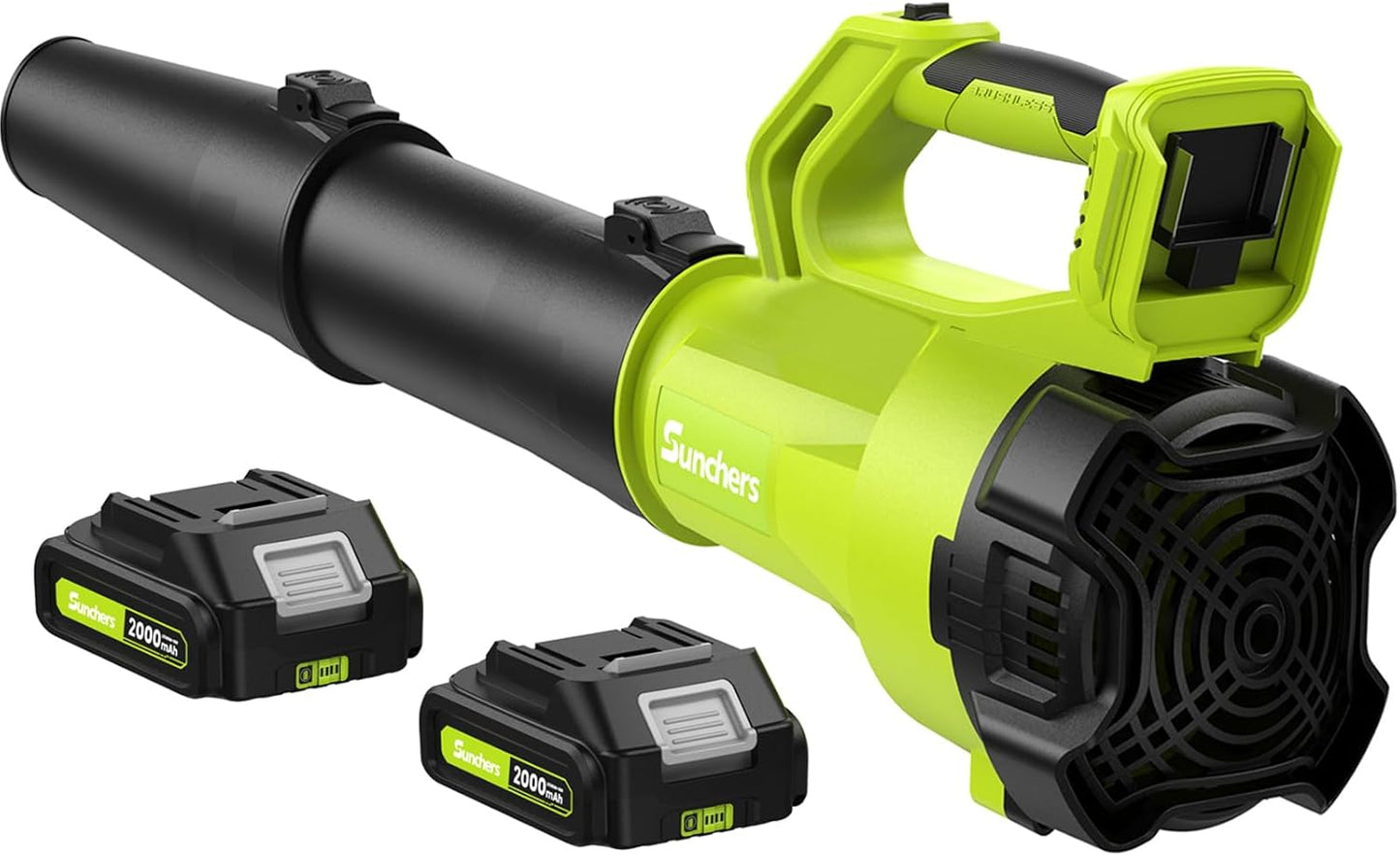 SUNCHERS Cordless Leaf Blower - Lightweight & Portable with 2 Batteries & Charger | Ideal for Lawn Care & Patio Cleaning