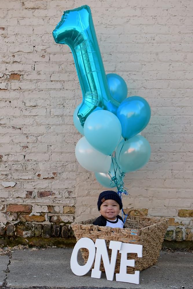 Number 6 Balloon - 40 Inch Light Blue Birthday Decoration for Men & Women | Perfect for 6th Birthday Celebrations