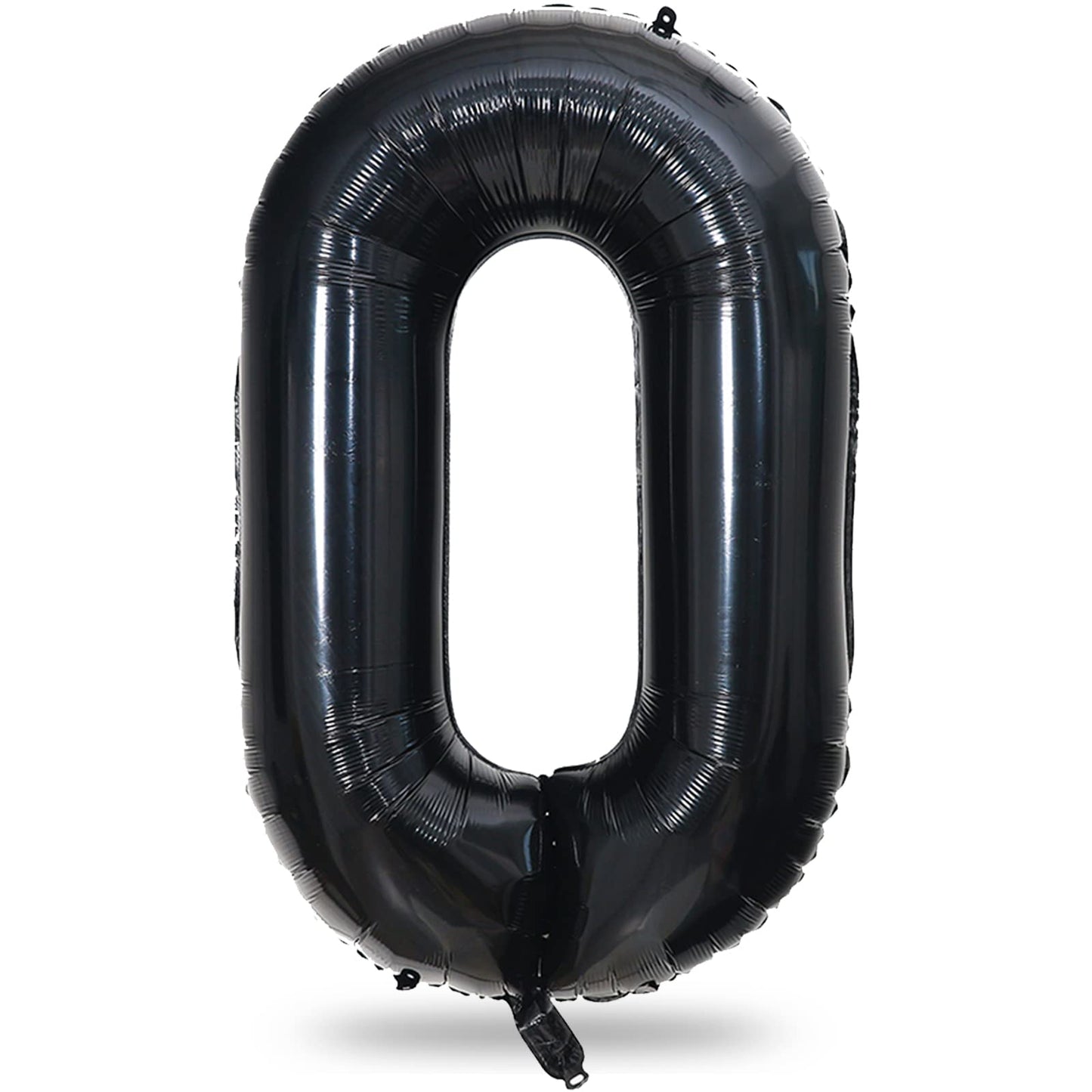 Black Number 0 Balloon for Girls Boys, 40 Inch Large Number 0-9 Foil Mylar Helium Digital Balloons Set for Women Men Birthday Graduation Anniversary New Year Eve Party Decorations Celebration Supplies