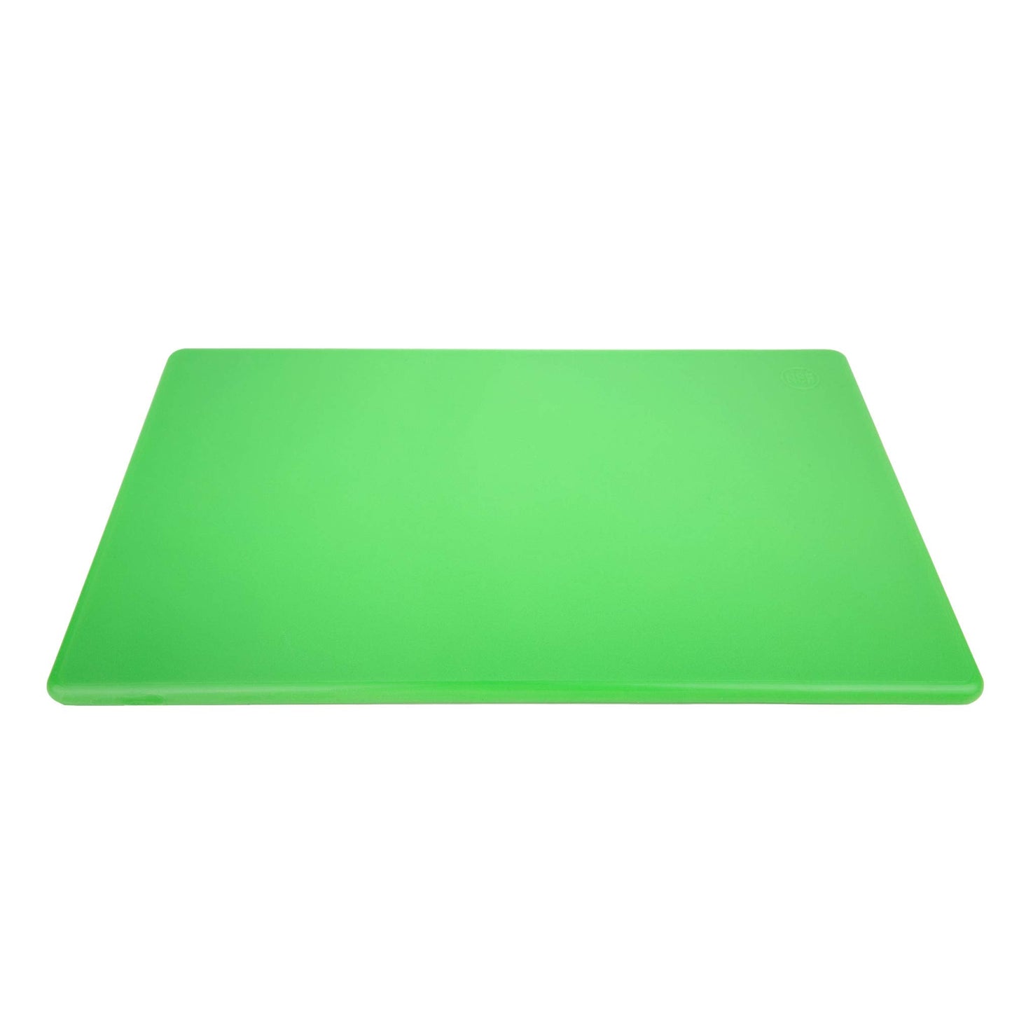 Commercial Grade Green Cutting Board - 18 x 12 Inch 1/2" Thick HDPE Dishwasher Safe for Salad, Vegetables, Fruit, Large Size