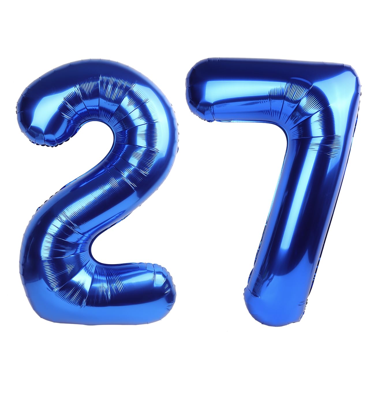 Navy Blue Number 27 Balloon 40 inch, 27 Number Balloons, 27th Navy Blue Birthday Decorations, 27 Year Old Women Men Blue Party Supplies