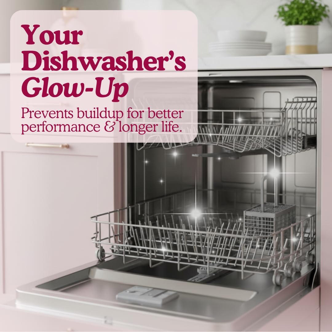 Skiennix Dishwasher Cleaner Tablets - Unscented Deep Cleaning for 6 Months - Eco-Friendly & Septic Safe