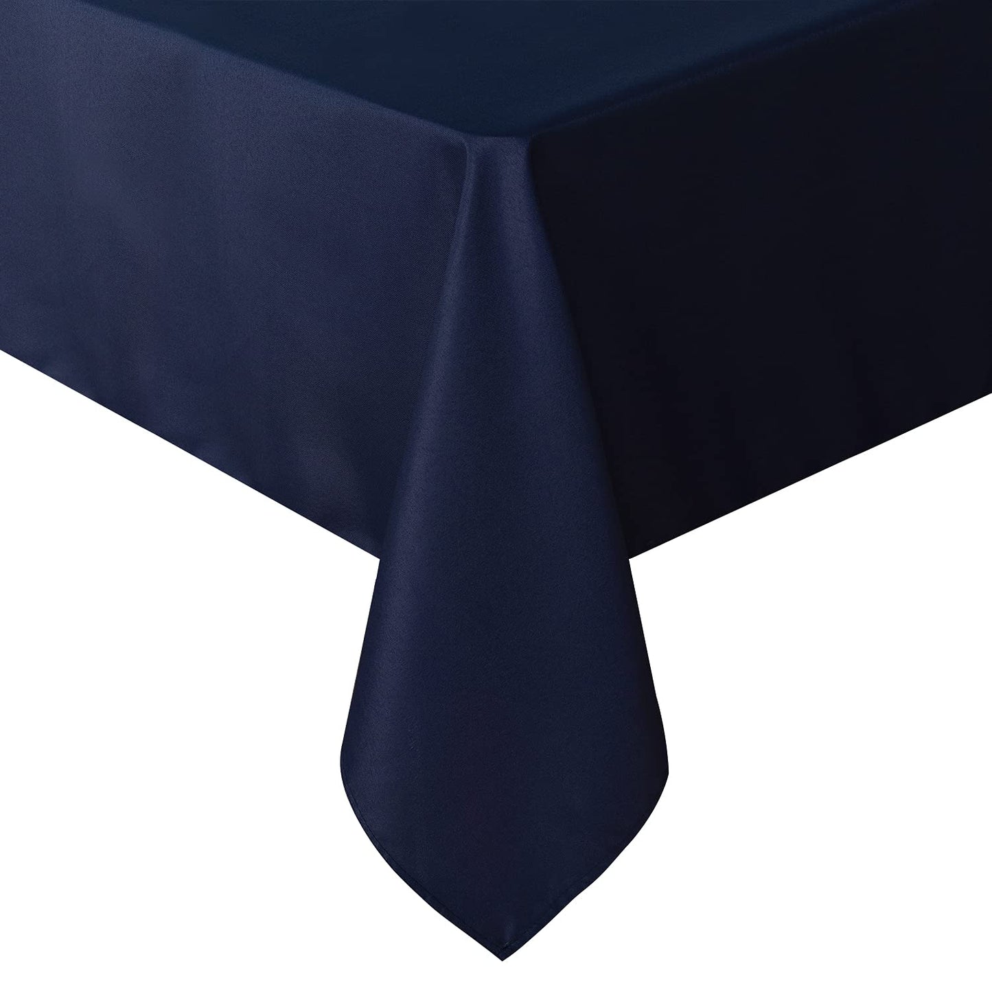 sancua Rectangle Tablecloth - 70 x 90 Inch - Stain and Wrinkle Resistant Washable Polyester Table Cloth, Decorative Fabric Table Cover for Dining Tables, Buffet Parties and Camping, Navy