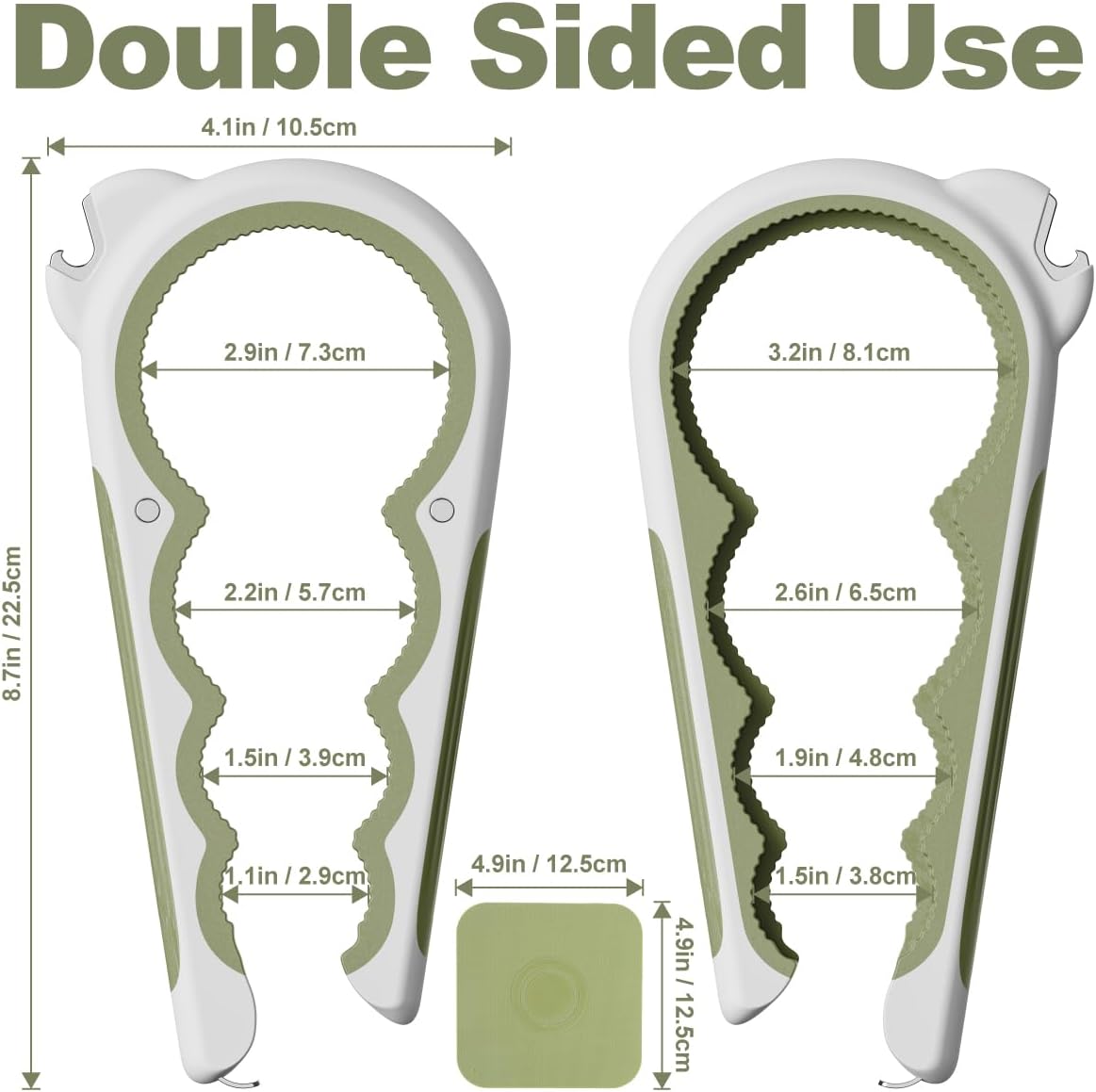 Skiennix 6-in-1 Jar Opener - Multi-Functional Tool for Seniors with Arthritis | Non-Slip Grip & Space-Saving Design