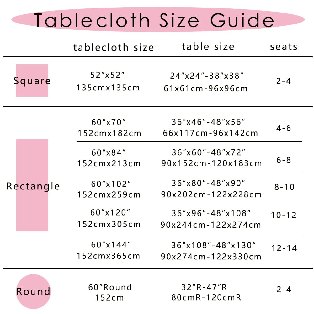 MANGATA CASA Pink Gingham Tablecloth for Rectangle Tables- Checkered Table Cloth Waterproof Kitchen & Table Linens-Polyester Buffalo Plaid Wrinkle Free Table Cover(Baby Pink 60x84in)