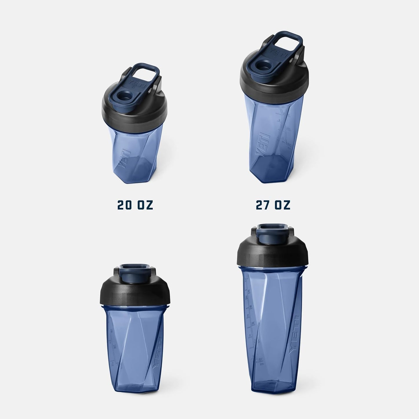 YETI Yonder Helimix Vortex Blender Shaker Bottle - 20oz Portable Protein Cup | Royal Blue, USA Made, Dishwasher Safe