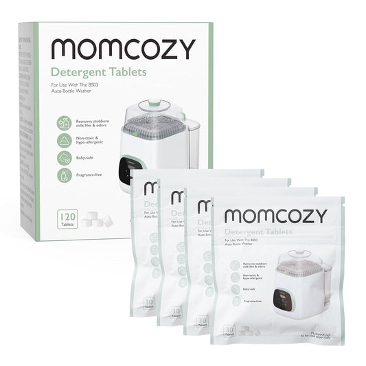 Momcozy Washing Block - 120 Detergent Tablets for KleanPal Pro Baby Bottle Washer