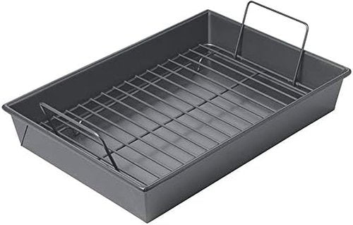 Chicago Metallic Non-Stick Roast Pan - 13-Inch by 9-Inch with Durable Non-Stick Rack