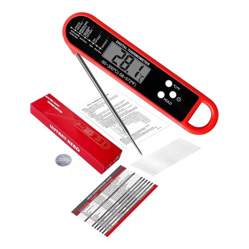 Instant Read Meat Thermometer Digital with ±0.5℉ Precision, Food Thermometer for Cooking Kitchen Gadgets, Oven Grill Candy BBQ Essentials Accessories, Gifts for Dad