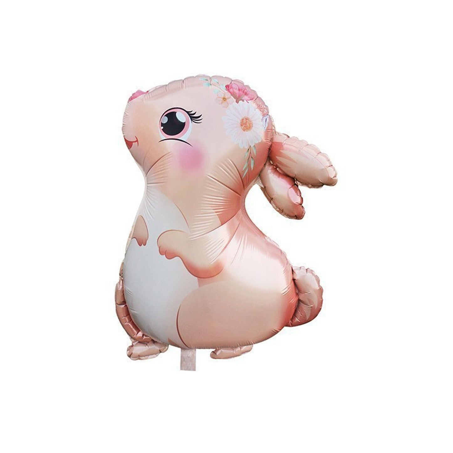 4PCS Pink Large Bunny Foil Balloon Rabbit Balloons Bunny Party Decorations Animal Mylar Balloons for Birthday Spring Woodland Themed Supplies