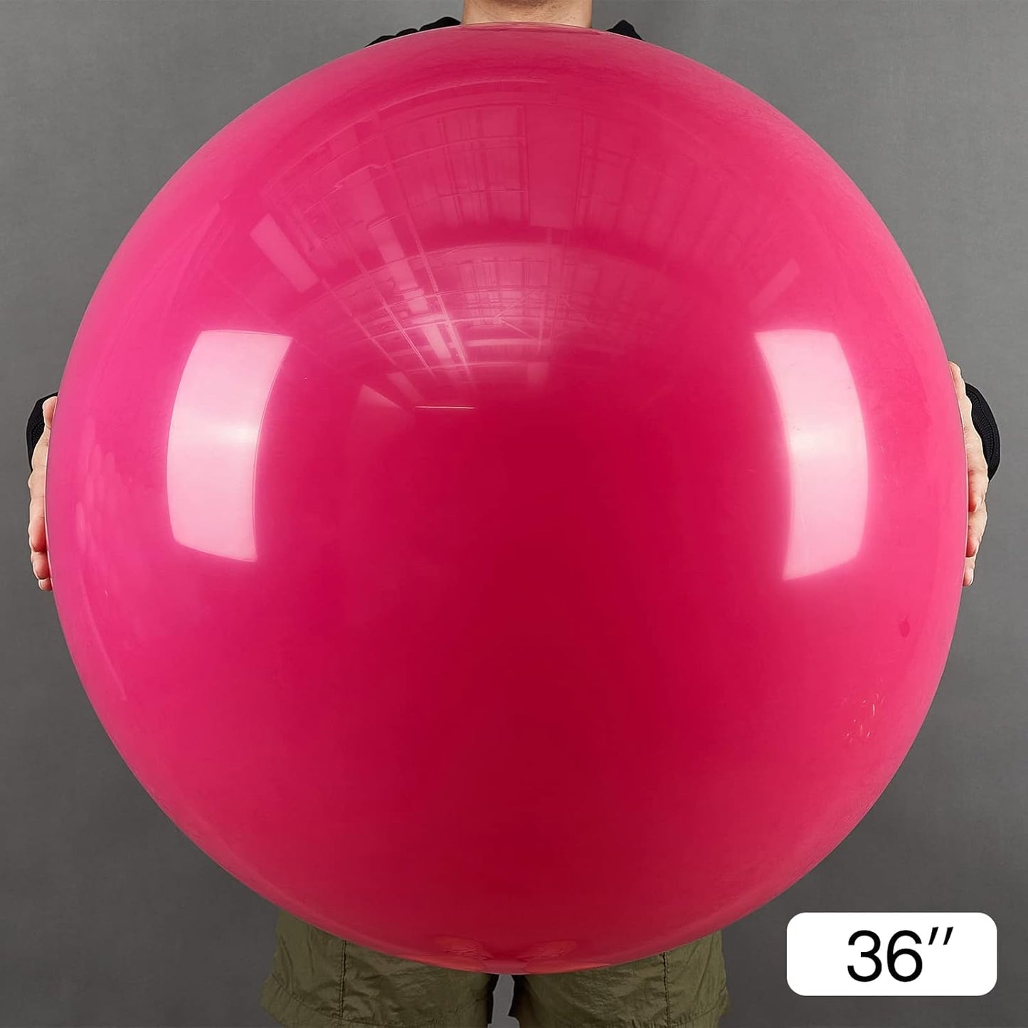 PartyWoo Hot Pink Balloons - 36 Inch Magenta Fuchsia Balloons for Baby Showers & Celebrations