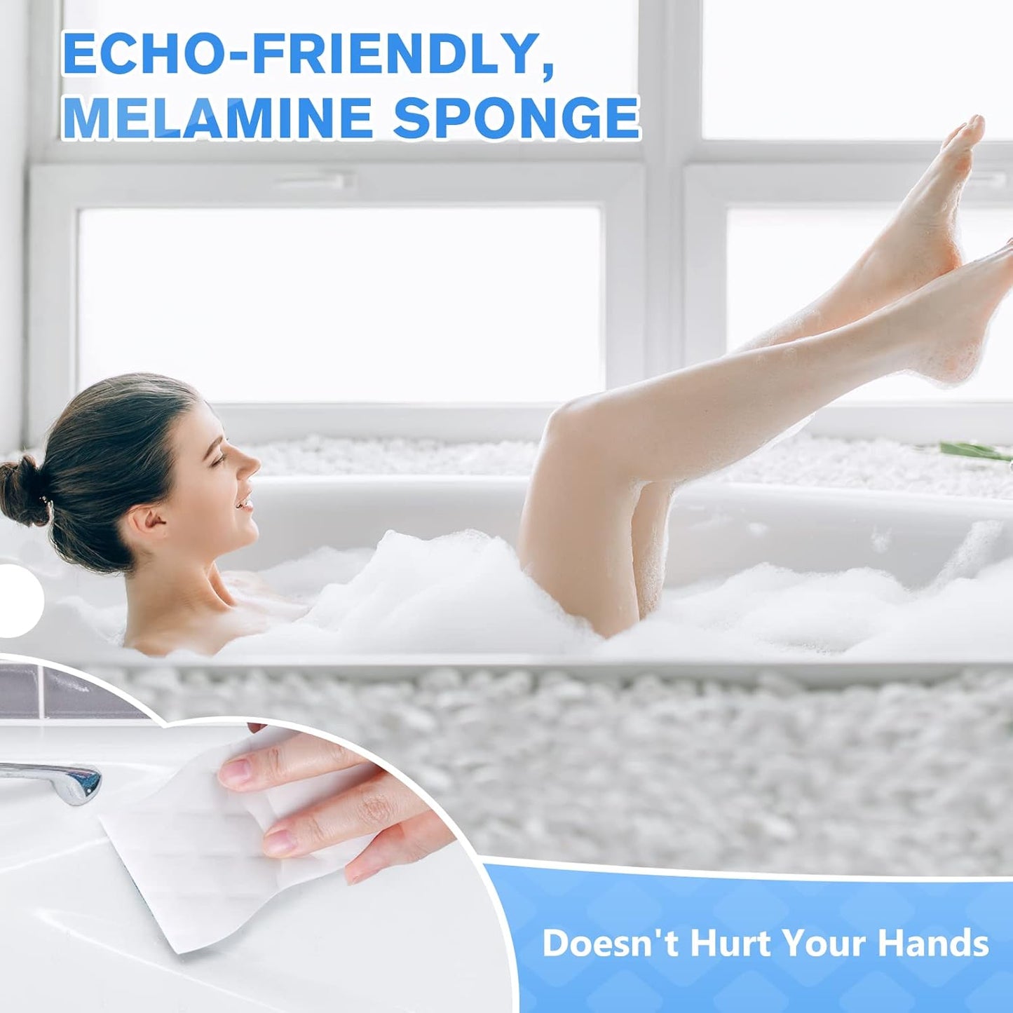 Squish Magic Eraser Sponge - 18 Pack Melamine Foam Cleaning Pads for Walls, Oven & Kitchen