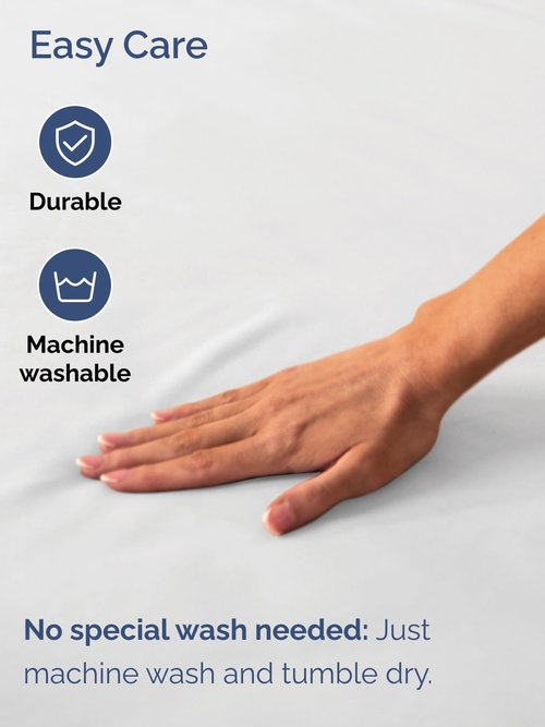 Hotel Luxury Extra Deep Twin Fitted Sheet - Ultra Soft & Wrinkle Free - Fits 18 to 24 Inch Mattresses - Easy-Care White