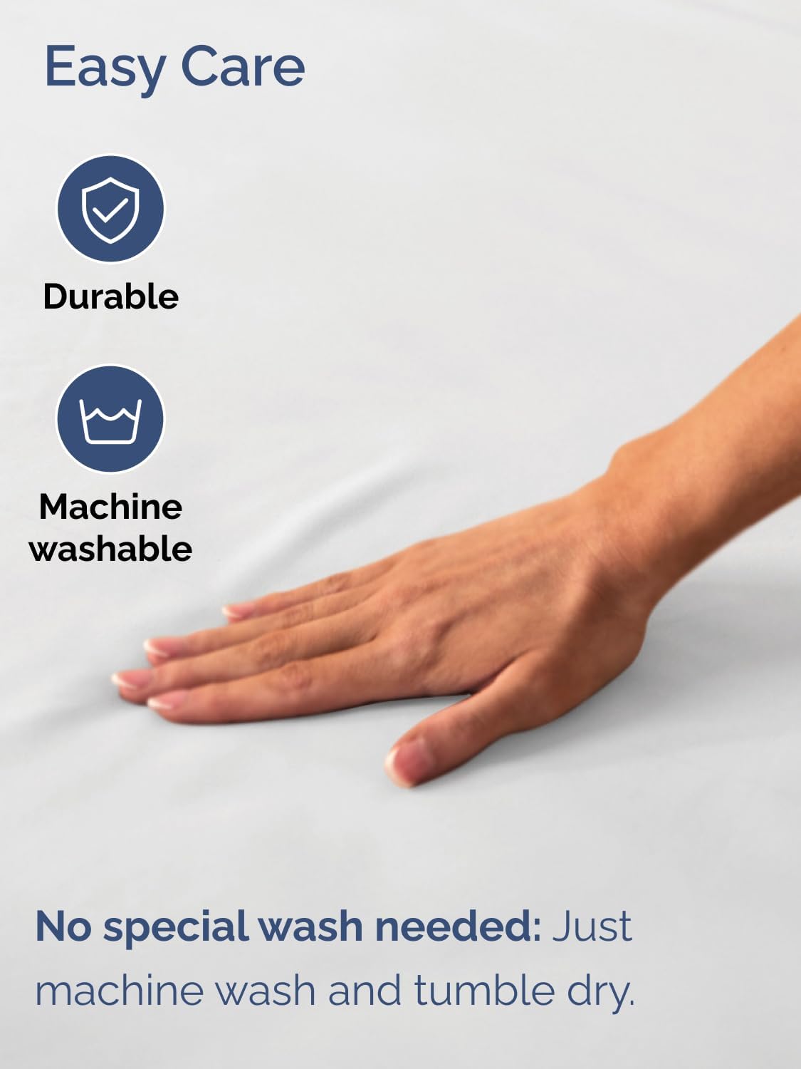 Regine Switzerland Extra Deep Queen Fitted Sheet - Ultra Soft, Wrinkle-Free - Fits 18-24 Inch Mattresses - Easy-Care & Breathable - White