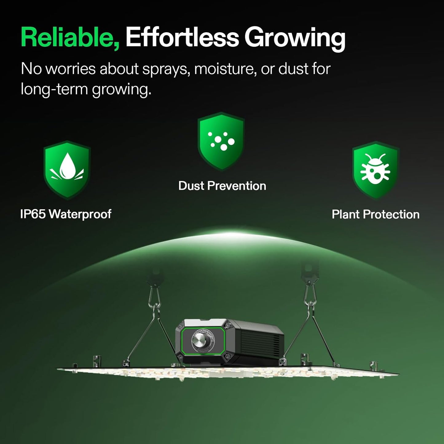 VIVOSUN LumaLight 100W LED Grow Light - Full Spectrum, Smart Dimmable for Indoor Plants & Seedlings | Fits 2x2/2x4 Tents