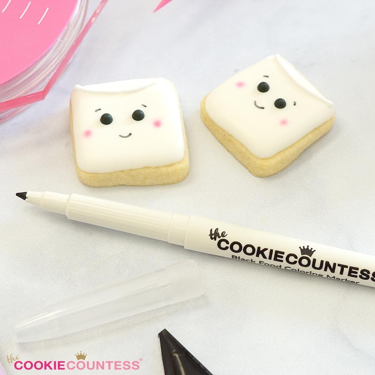The Cookie Countess Black Fine Tip Food Marker - Value Pack of 3