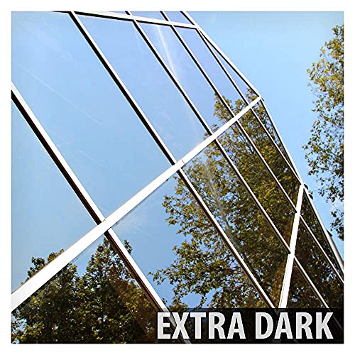 Buydecorativefilm S05 Window Film 36in x 24ft Very Dark Silver Privacy & Heat Control